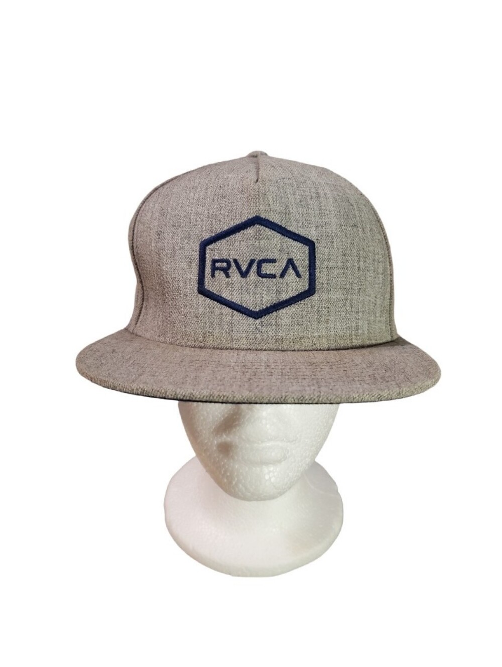RVCA Men's Gray Commonwealth Snapback Cap